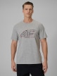 mini: Męski t-shirt z nadrukiem 4F 4FRSS26TTSHM3989 - szary (1)