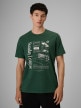 mini: Męski t-shirt z nadrukiem 4F 4FRSS26TTSHM4008 - zielony (1)
