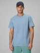 mini: Męski t-shirt bez nadruku 4F 4FRSS26TTSHM4261 - niebieski (1)