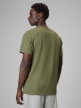 mini: Męski t-shirt bez nadruku 4F 4FRSS26TTSHM4261 - oliwkowy (4)
