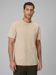 Obrazek dla: 4F Męski tshirt bez nadruku 4F 4FRSS26TTSHM4261  beżowy Beżowy