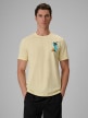 mini: Męski t-shirt z nadrukiem 4F 4FRSS26TTSHM4301 - żółty (1)
