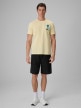 mini: Męski t-shirt z nadrukiem 4F 4FRSS26TTSHM4301 - żółty (2)