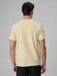 mini: Męski t-shirt z nadrukiem 4F 4FRSS26TTSHM4301 - żółty (4)