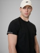 mini: Męski t-shirt bez nadruku 4F 4FRSS26TTSHM4378 - czarny (3)