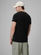 mini: Męski t-shirt bez nadruku 4F 4FRSS26TTSHM4378 - czarny (4)