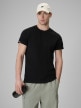 mini: Męski t-shirt bez nadruku 4F 4FRSS26TTSHM4378 - czarny (1)
