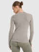 mini: Damski longsleeve do jogi i pilatesu 4F 4FWAW25TFLOF429 - szary (7)