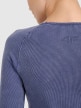 mini: Damski longsleeve do jogi i pilatesu 4F 4FWAW25TFLOF429 - granatowy (5)