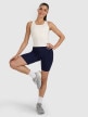 mini: Damski top treningowy szybkoschnący 4F 4FWAW25TFSLF571 - beżowy (4)