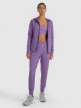 mini: Damskie spodnie treningowe 4F 4FWAW25TFTRF0934 - fioletowe (5)
