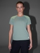 mini: Damska koszulka do biegania 4F 4FWAW25TFTSF1510 - zielona (5)