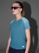 mini: Damska koszulka do biegania 4F 4FWAW25TFTSF1510 - turkusowa (5)