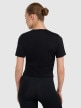 mini: Damski crop top do jogi i pilatesu 4F 4FWAW25TFTSF1524 - czarny (6)