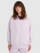  4F Damska bluza rozpinana z kapturem 4F 4FWAW25TSWSF1886  fioletowa Fioletowy