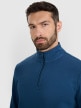 mini: Męska bluza nierozpinana bez kaptura 4F 4FWAW25TSWSM1902 - granatowa (4)