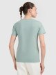 mini: Damski t-shirt z nadrukiem 4F 4FWAW25TTSHF2322 - turkusowy (5)