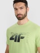 mini: Męski t-shirt z nadrukiem 4F 4FWAW25TTSHM2359 - zielony (3)