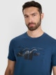 mini: Męski t-shirt z nadrukiem 4F 4FWAW25TTSHM2359 - granatowy (3)
