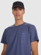 mini: Męski t-shirt z nadrukiem 4F 4FWAW25TTSHM2402 - granatowy (4)