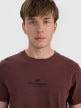 mini: Męski t-shirt z nadrukiem 4F 4FWAW25TTSHM2961 - brązowy (3)