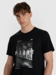 mini: Męski t-shirt z nadrukiem 4F 4FWAW25TTSHM3121 - czarny (4)