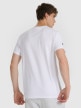 mini: Męski t-shirt z nadrukiem 4F 4FWAW25TTSHM3130 - biały (6)