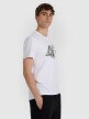 mini: Męski t-shirt z nadrukiem 4F 4FWAW25TTSHM3132 - biały (3)