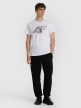 mini: Męski t-shirt z nadrukiem 4F 4FWAW25TTSHM3132 - biały (2)