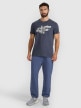 mini: Męski t-shirt z nadrukiem 4F 4FWAW25TTSHM3132 - granatowy (2)