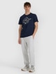 mini: Męski t-shirt z nadrukiem 4F 4FWAW25TTSHM3133 - granatowy (2)