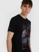mini: Męski t-shirt z nadrukiem 4F 4FWAW25TTSHM3135 - czarny (4)