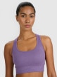 mini: Damski biustonosz treningowy 4F 4FWAW25USBAF176 - fioletowy (3)