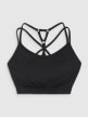 mini: Damski biustonosz treningowy 4F 4FWAW25USBAF218 - czarny (7)