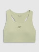 mini: Damski biustonosz treningowy 4F 4FWAW25USBAF225 - zielony (5)