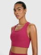 mini: Damski biustonosz treningowy 4F 4FWAW25USBAF225 - czerwony (3)