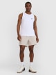 mini: Męski top regular 4F 4FWMM00TSLEM126 - biały (4)