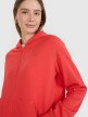 mini: Damska bluza dresowa rozpinana z kapturem 4F 4FWMM00TSWSF1763 - czerwona (2)