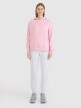 mini: Damska bluza dresowa nierozpinana z kapturem 4F 4FWMM00TSWSF1764 - różowa (6)