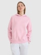  4F Damska bluza dresowa nierozpinana z kapturem 4F 4FWMM00TSWSF1764  różowa Różowy