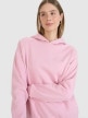 mini: Damska bluza dresowa nierozpinana z kapturem 4F 4FWMM00TSWSF1764 - różowa (2)