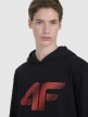 mini: Męska bluza dresowa nierozpinana z kapturem 4F 4FWMM00TSWSM1766 - czarna (4)