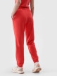mini: Damskie spodnie dresowe joggery 4F 4FWMM00TTROF1138 - czerwone (2)