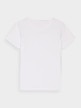 mini: Damski t-shirt z nadrukiem 4F 4FWMM00TTSHF1846 - biały (5)