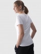 mini: Damski t-shirt z nadrukiem 4F 4FWMM00TTSHF1846 - biały (2)