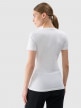 mini: Damski t-shirt basic 4F 4FWMM00TTSHF2255 - biały (2)
