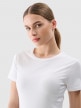 mini: Damski t-shirt basic 4F 4FWMM00TTSHF2255 - biały (3)