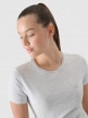 mini: Damski t-shirt basic 4F 4FWMM00TTSHF2255 - szary (2)
