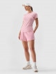 mini: Damski t-shirt basic 4F 4FWMM00TTSHF2255 - różowy (3)