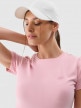 mini: Damski t-shirt basic 4F 4FWMM00TTSHF2255 - różowy (4)